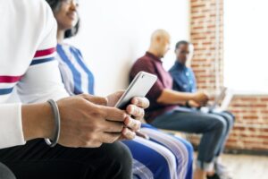 People on social media